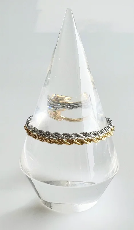 Golden Twist Toggle Bracelet