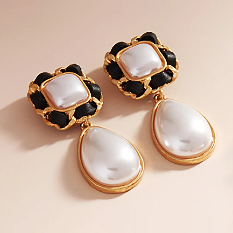 Baroque Drop Pearl Earrings