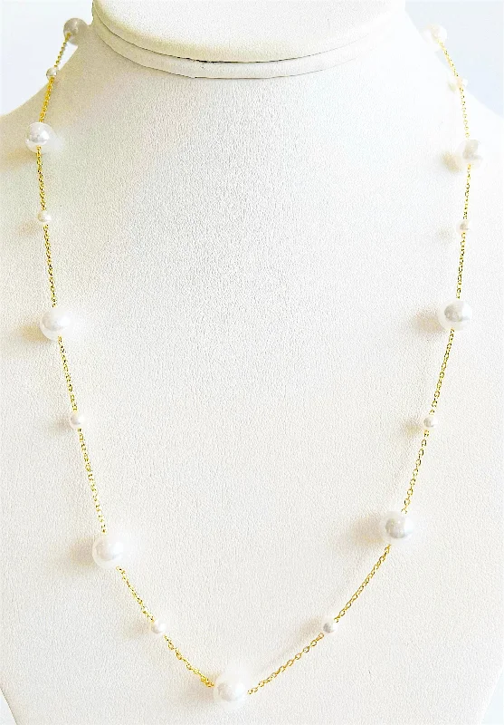 Round Pearl Necklace