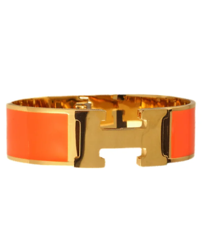 Hinge of Elegance Bracelet - Orange/Gold