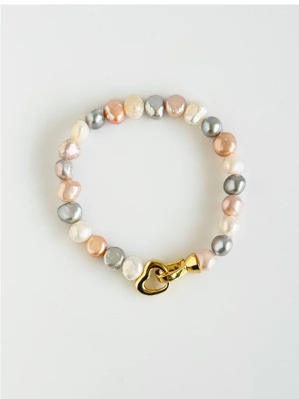 Timeless Pearl Strand Bracelet - Pastel Colorful