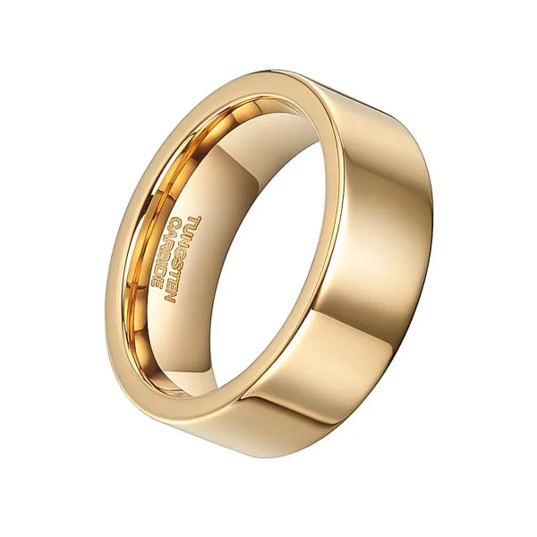 Classy Men 24k Gold Tungsten Ring