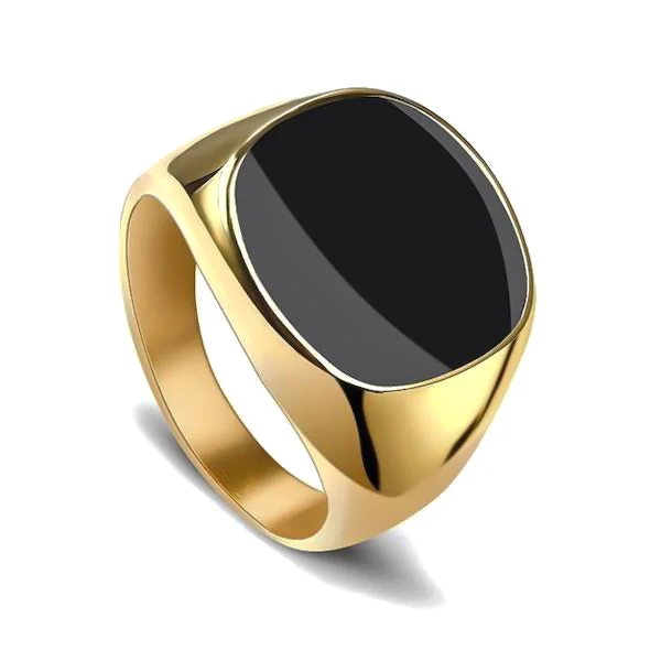 Classy Men Elegant Gold Ring