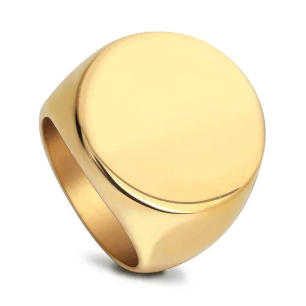 Classy Men Gold 925 Silver Wealth Ring