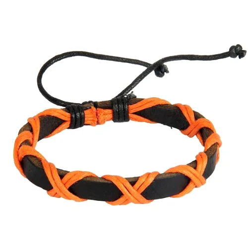 Classy Men Passion Leather Lace-up Bracelet