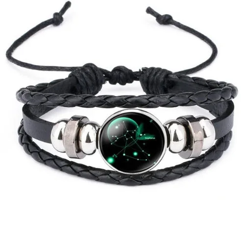 Classy Men Sagittarius Constellation Zodiac Bracelet