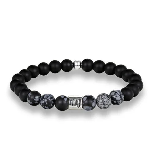 Classy Men Scorpio Black Beaded Zodiac Bracelet