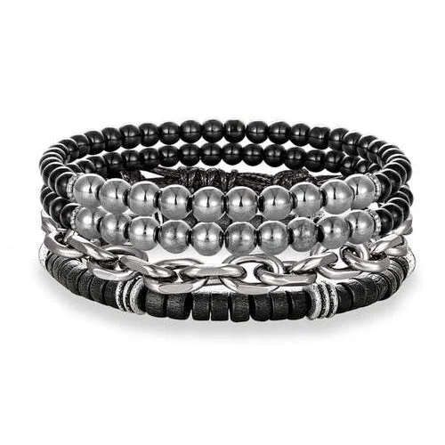 Classy Men Stacked Bracelet Set