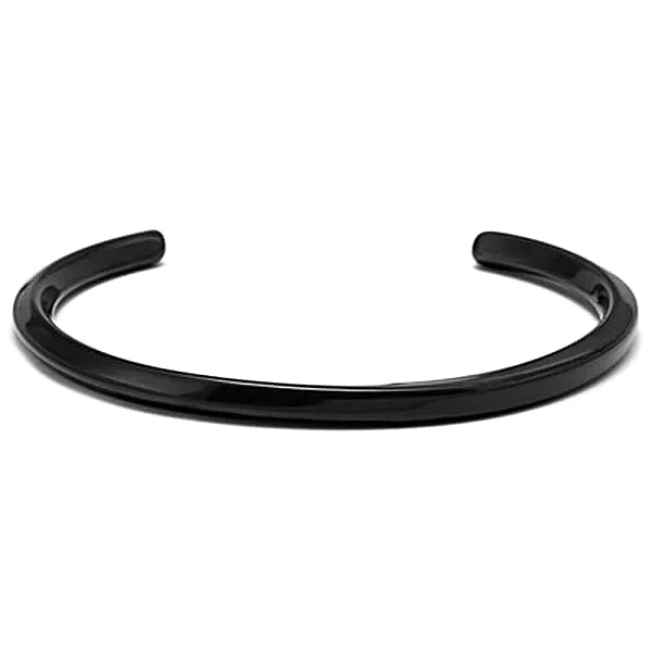 Classy Men Twisted Black Cuff Bracelet