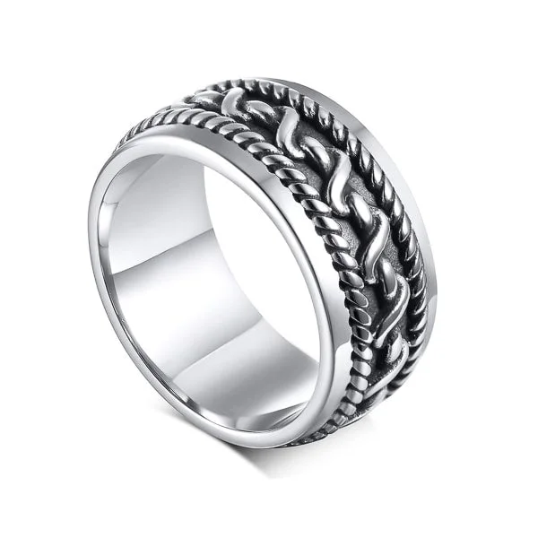 Classy Men Vintage Band Ring