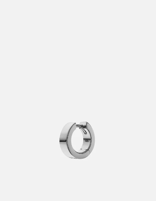 4mm Huggie Earring, Sterling Silver