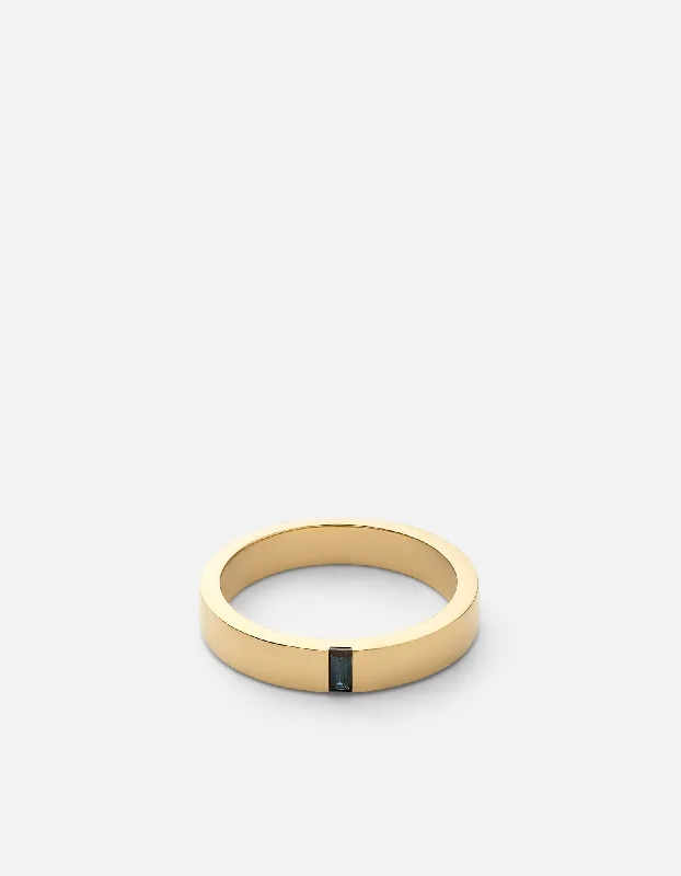 4mm Baguette Sapphire Band, 14k Gold