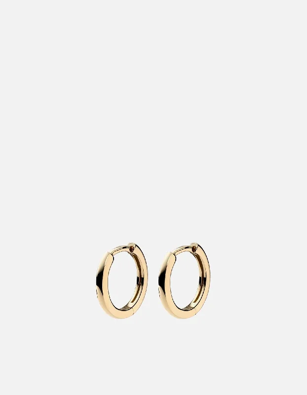 Aeri Huggie Earrings, 14k Gold