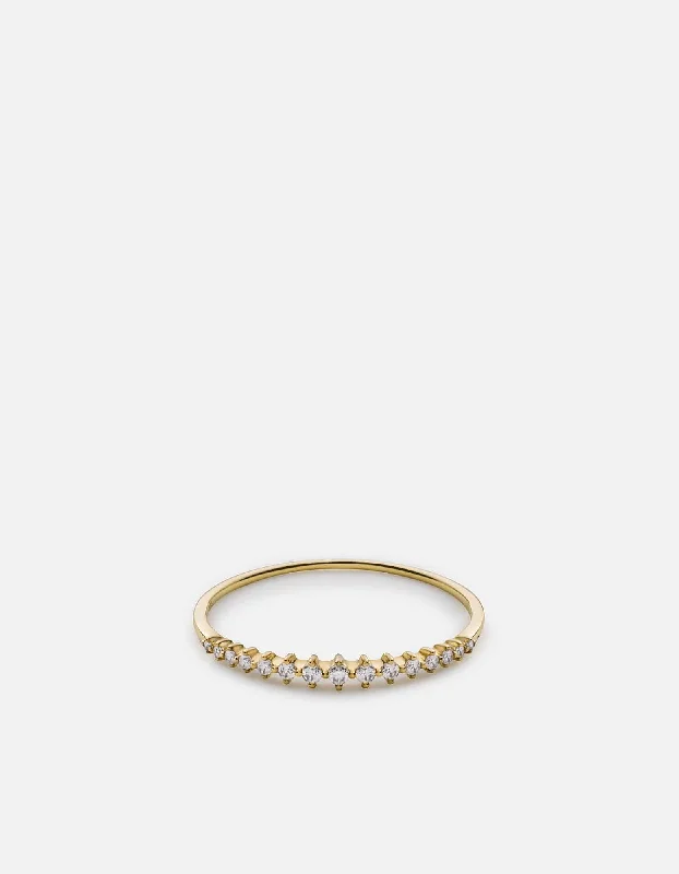 Amal Ring, 14k Gold Pavé