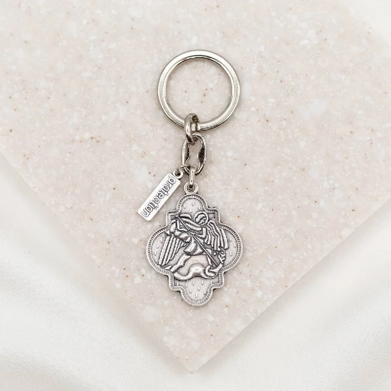 Archangel Michael Armor of Protection Key Ring