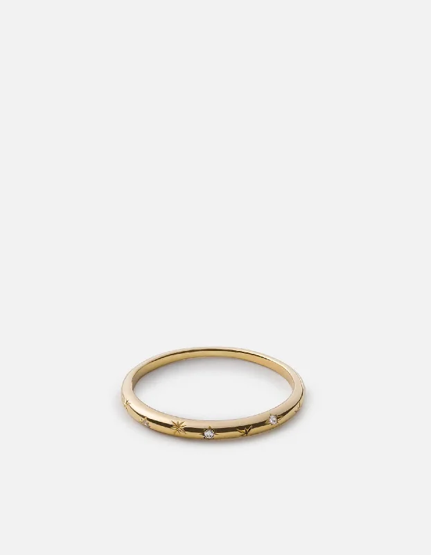 Astraios Ring, 14k Gold Pavé