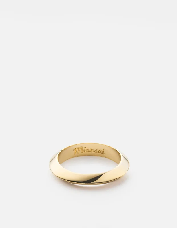 Cylinder Ring, Gold