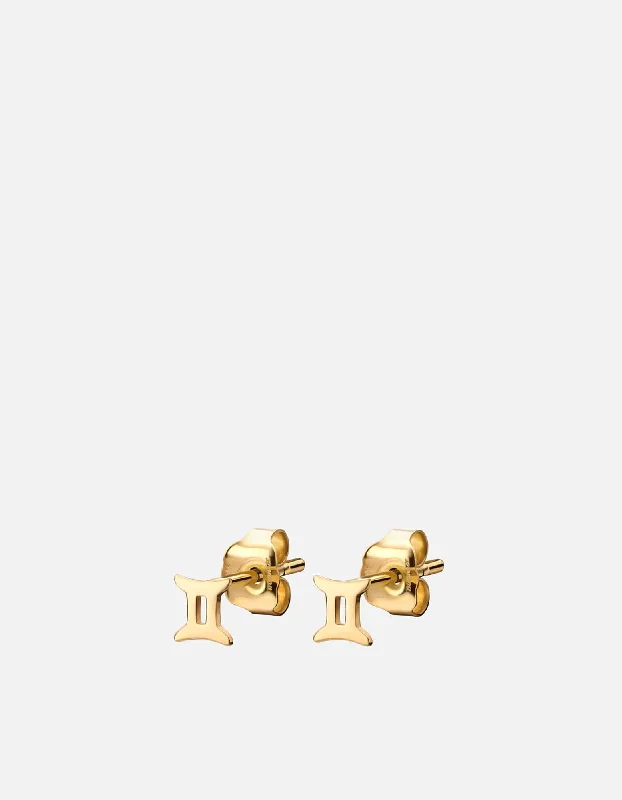 Gemini Astro Studs, 14k Gold