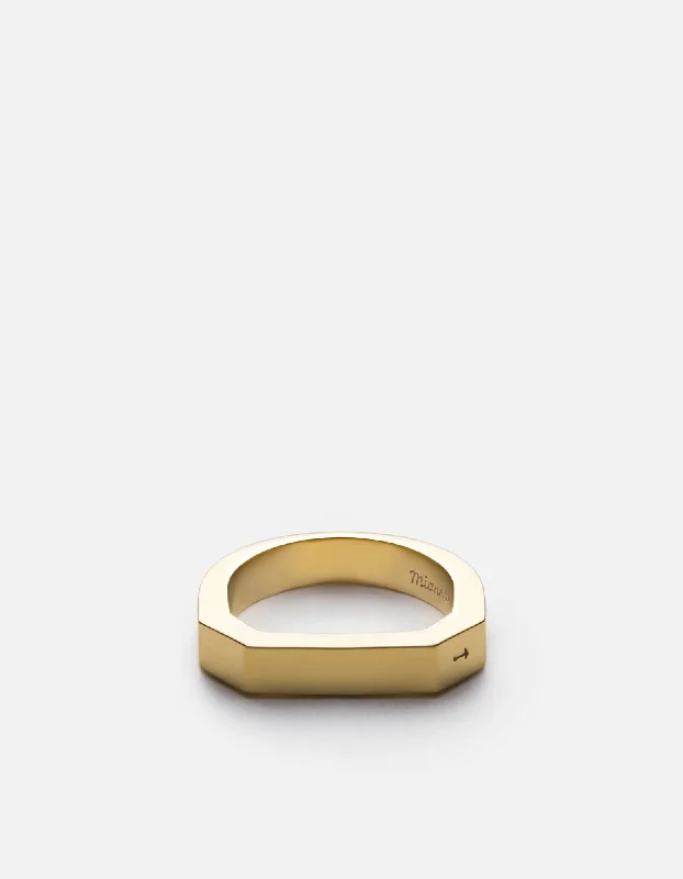 Hex Ring, Gold