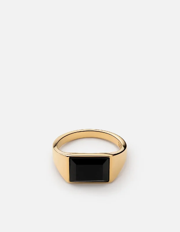 14k Gold/Black