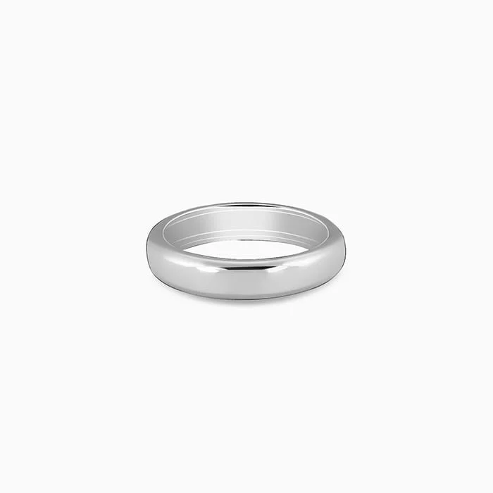 Silver Resilient Ring For Him