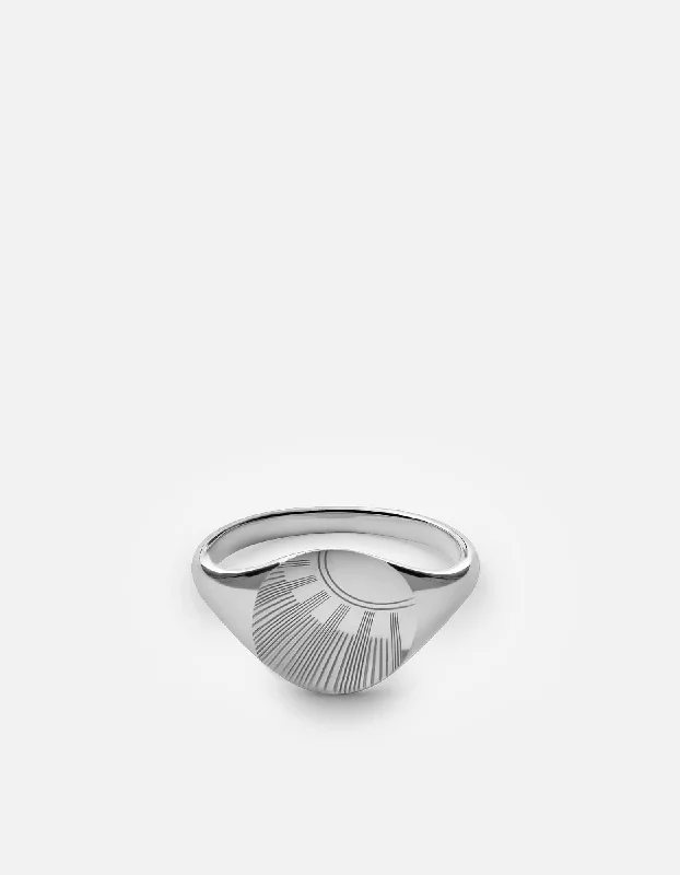 Meridian Ring, Sterling Silver