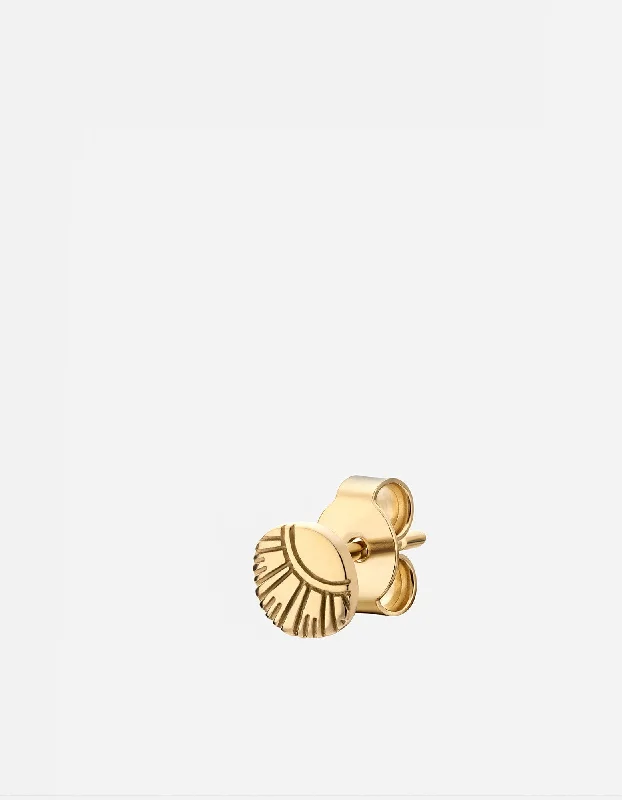 Meridian Stud Earring, Gold Vermeil