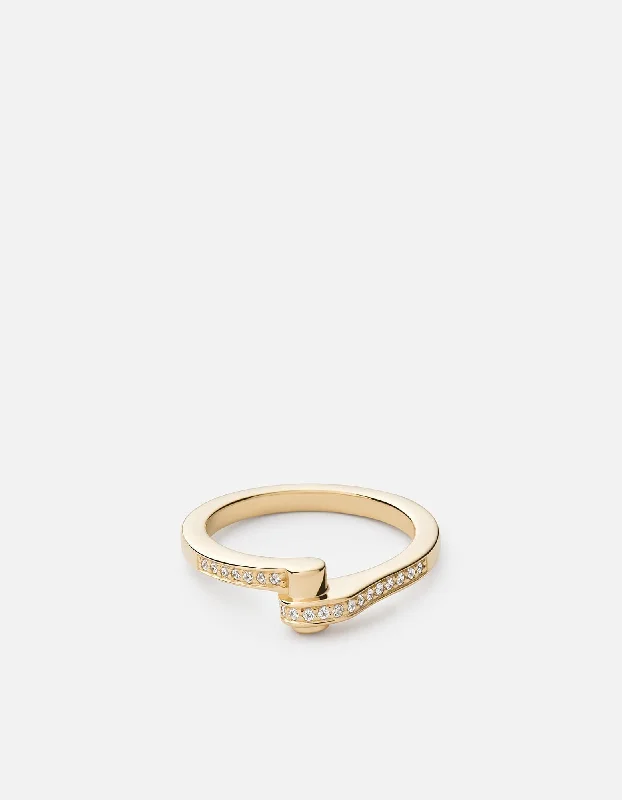 Nyx Ring, 14k Gold Pavé