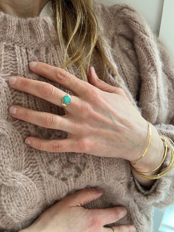 Opal and Diamond ring