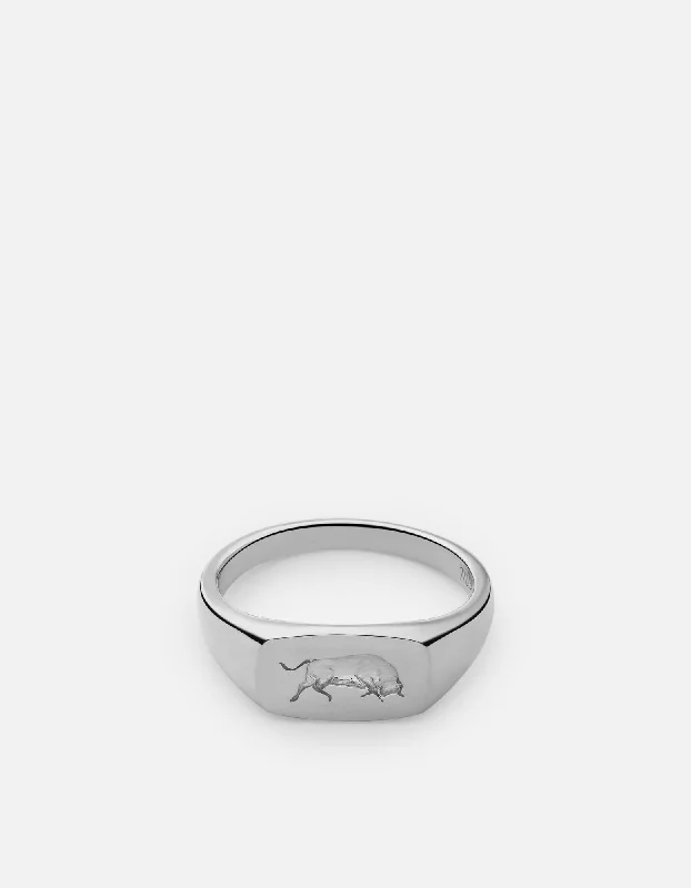 Oxen Ring, Sterling Silver