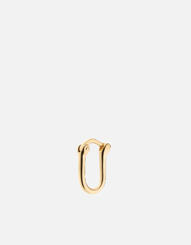 Ronan Huggie Earring, Gold Vermeil