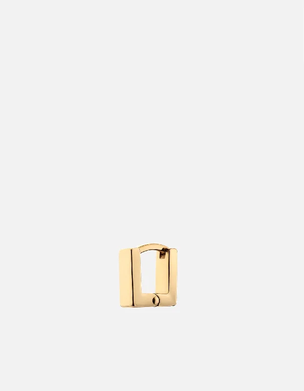 Scatola Huggie Earrings, Gold Vermeil