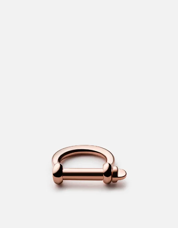 Screw Cuff Ring, Rose