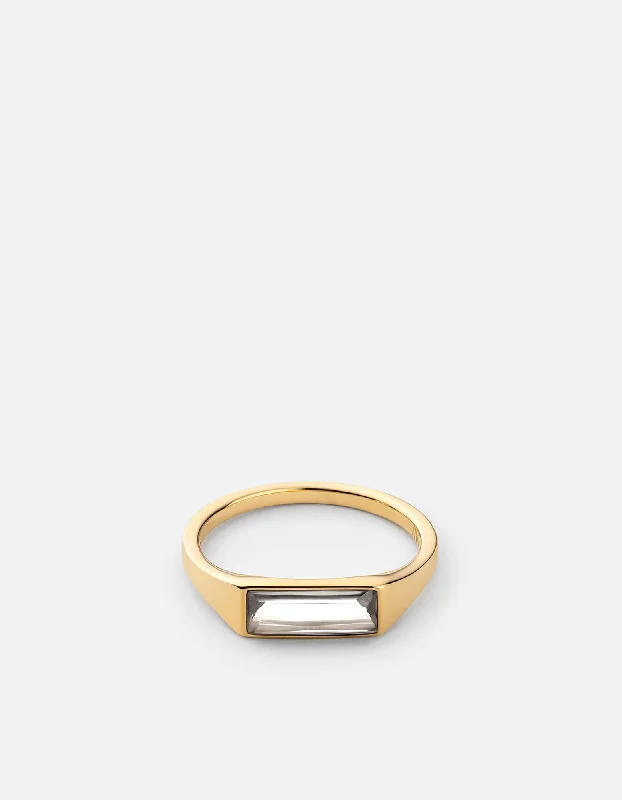 Sia Topaz Ring, Gold Vermeil