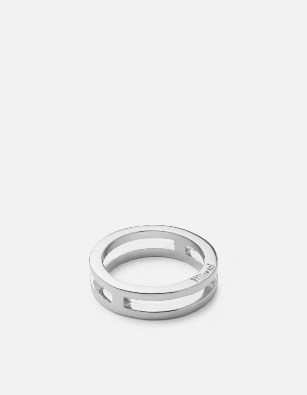 Split Layer Ring, Sterling Silver