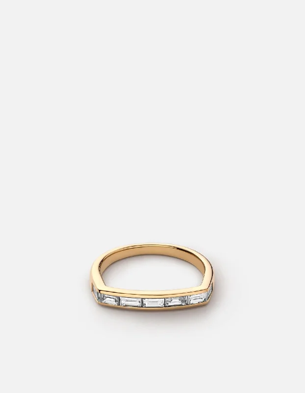 Totem Diamond Ring, Gold Vermeil