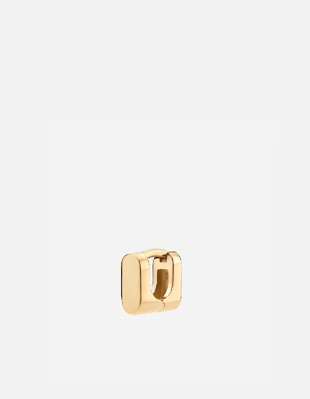 Tyson Huggie Earring, Gold Vermeil