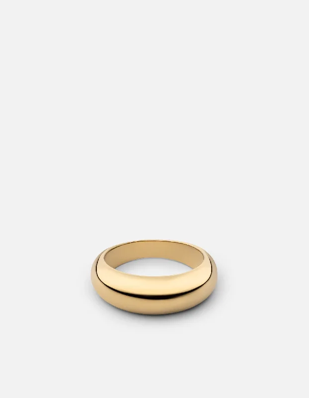 Vivi Dome Ring, Gold Vermeil