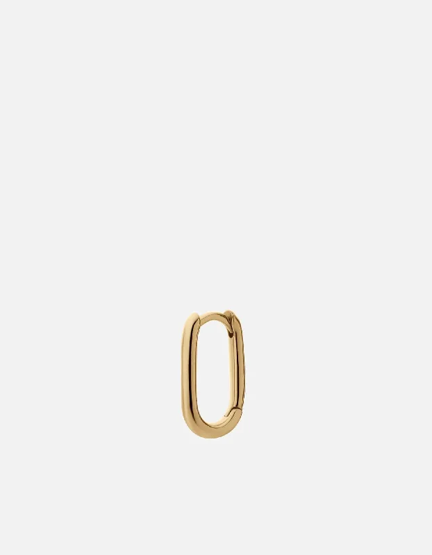 Zion Huggie Earring, Gold Vermeil