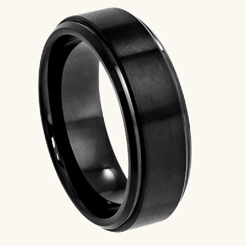 Brushed Tungsten Band