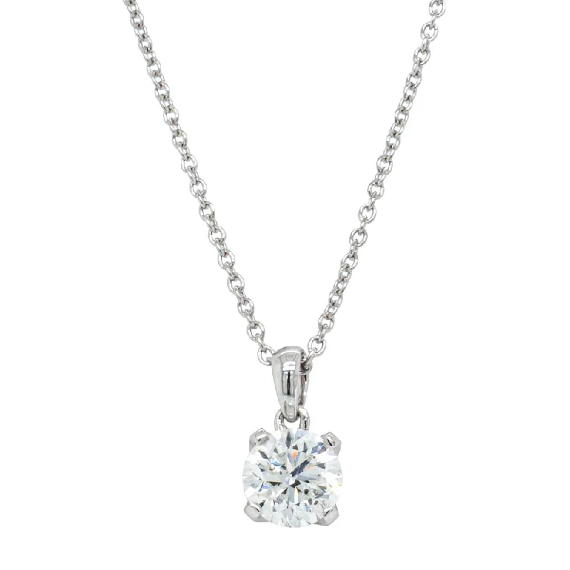 18ct White Gold 1.02ct Diamond Blossom Pendant