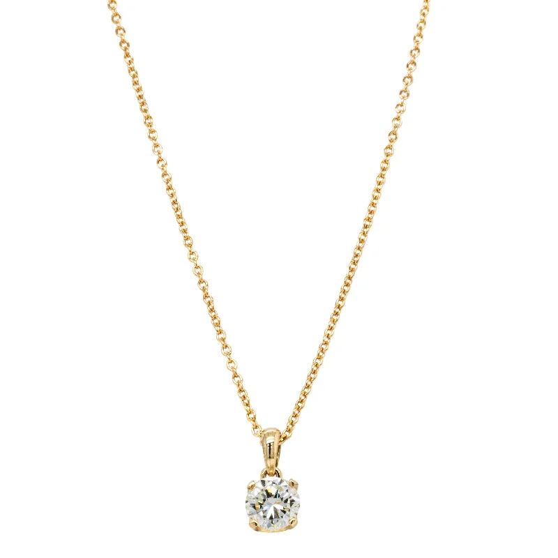 18ct Yellow Gold .69ct Reclaimed Diamond Blossom Pendant