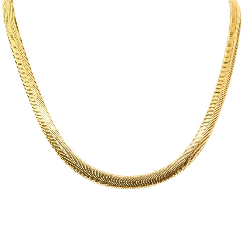 18ct Yellow Gold Plated Flat Wing Necklace