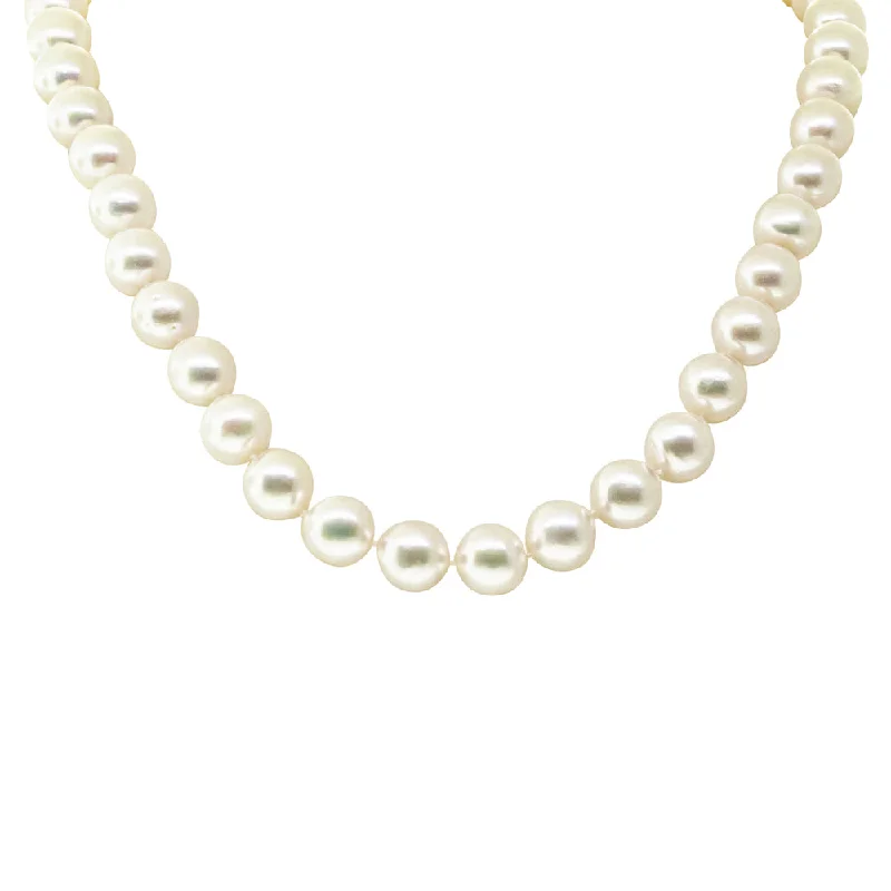 9ct White Gold Akoya Pearl Strand