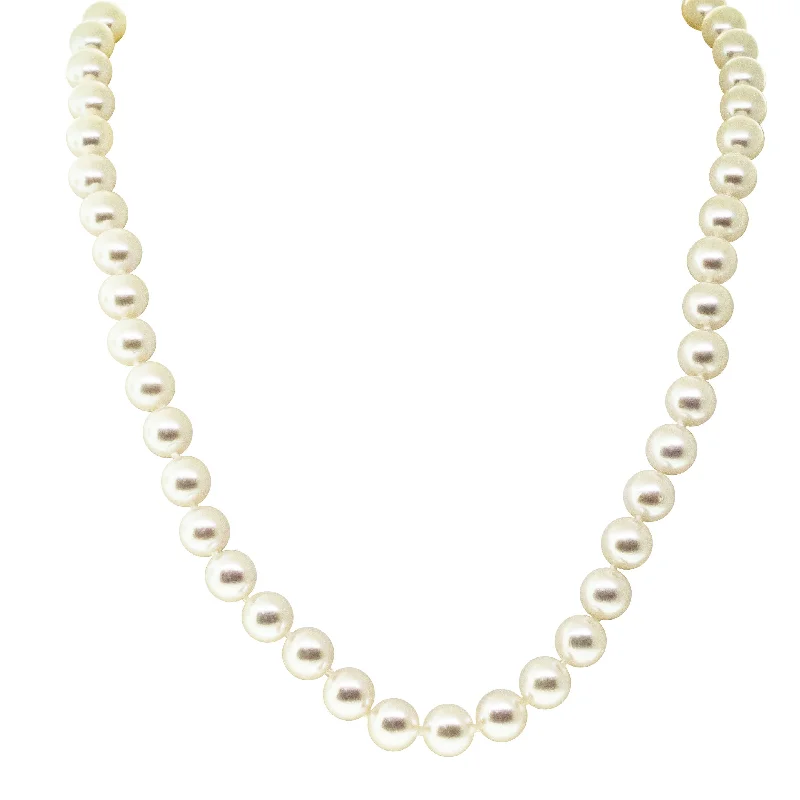 9ct White Gold Akoya Pearl Strand