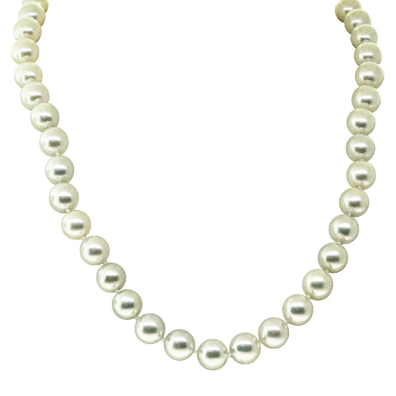 9ct White Gold Akoya Pearl Strand