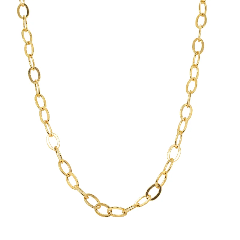 9ct Yellow Gold Oval Link Chain