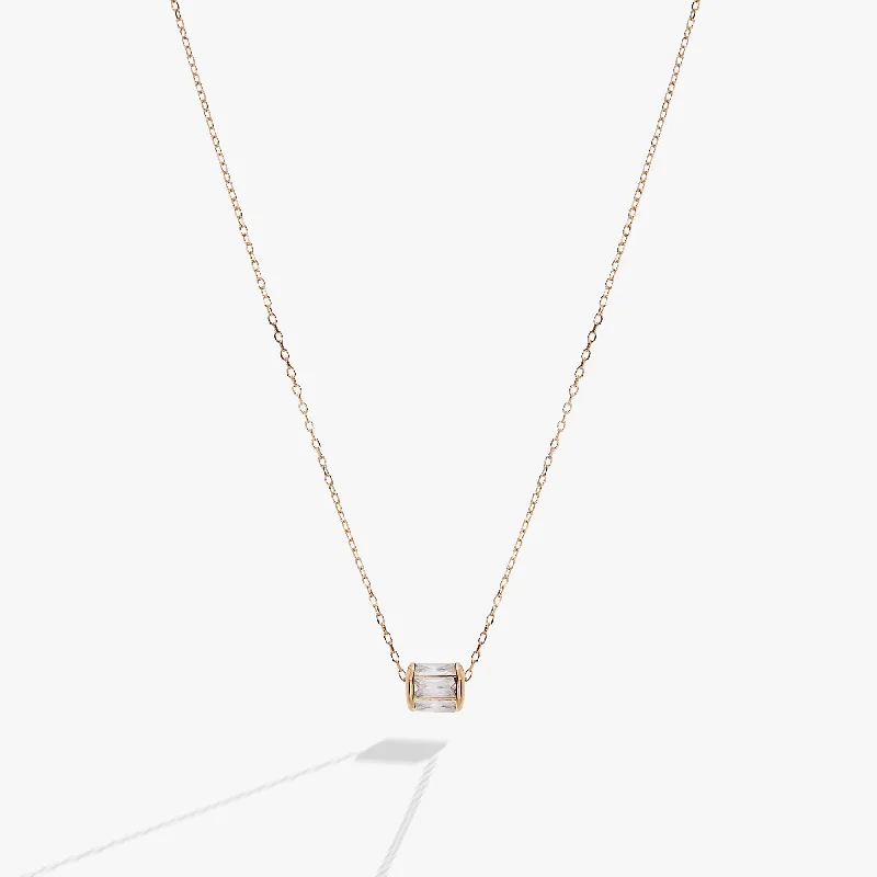 April Birthstone Precious Pendant Necklace