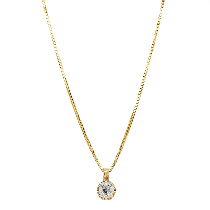 Deja Vu 14ct Yellow Gold .75ct Diamond Pendant