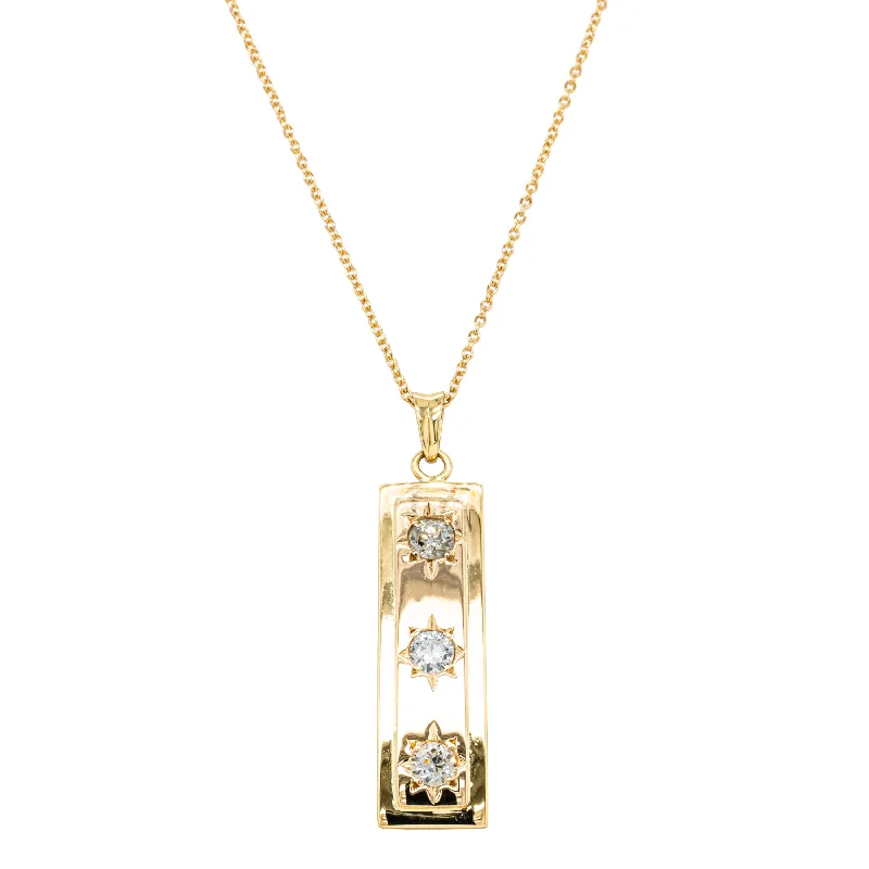 Deja Vu 18ct Yellow Gold .77ct Diamond Pendant